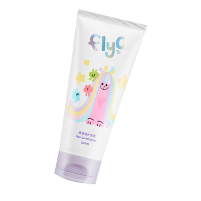 Flyo飞哦儿童顺溜溜护发素女孩宝宝专用柔顺无硅油护发素100ml