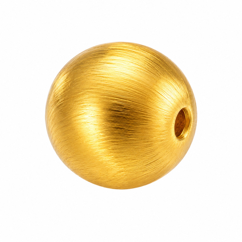 【镜媞】足金999小金珠子散珠圆珠转运珠光珠黄金猫眼珠DIY配珠