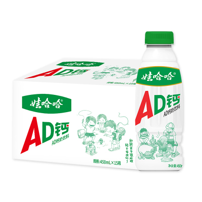 娃哈哈ad钙奶大瓶整箱装