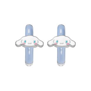 tidecolor三丽鸥玉桂狗耳钉女童纯银 学生布丁狗耳饰女生生日礼物