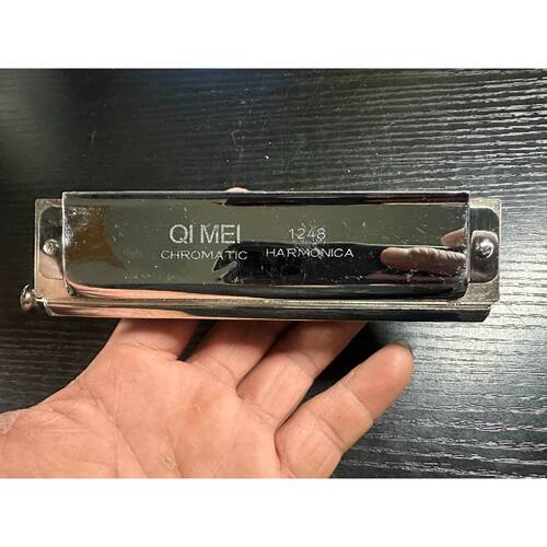 询价-QIMEI奇美半音阶口琴124812孔银色盖板半音阶口琴