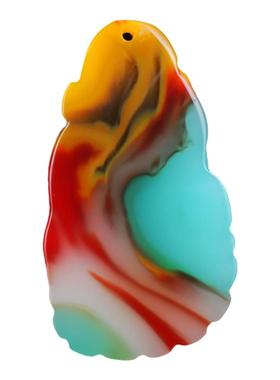 玉翡缘新疆和田玉挂件男女款花朵