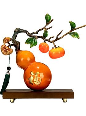 飞鸟集黄铜装饰桌面摆件