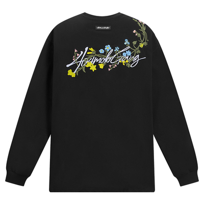 [章若楠同款]404MOB花卉刺绣T恤