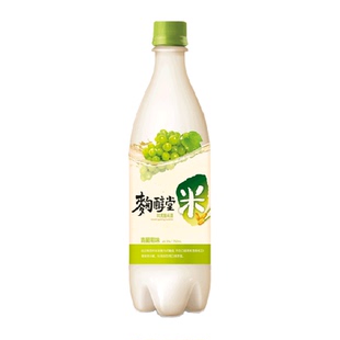 麴醇堂韩国原瓶进口果味玛克丽米酒3%vol 青葡萄味750ml×1瓶