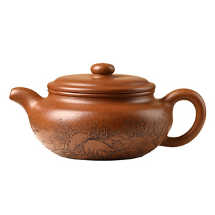 高端宜兴紫砂壶名家李建军纯手工泡茶壶原矿桂花砂仿古