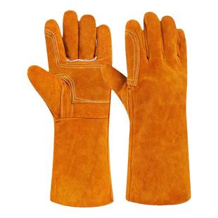 电焊手套牛皮耐高温进口防烫柔软无缝男劳保耐磨加厚二保焊工专用