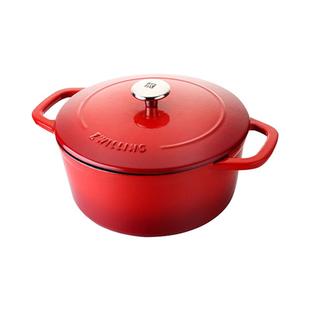 德国双立人铸铁锅珐琅锅家用小炖锅煲汤汤锅炒锅炖盅官方旗舰24cm