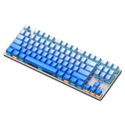 狼蛛87键侧刻三模机械键盘无线蓝牙F3287电竞游戏台式笔记本平板