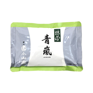 京都宇治丸久小山园青岚抹茶粉100g甜品烘焙原料日式茶道茶饮家用