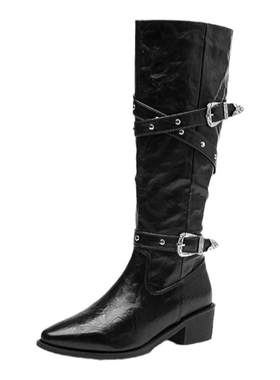 WalkerShop女高筒牛仔靴