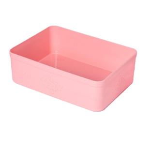 桌面收纳盒无盖塑料长方形加厚整理盒抽屉盒精致收纳筐不透明盒子