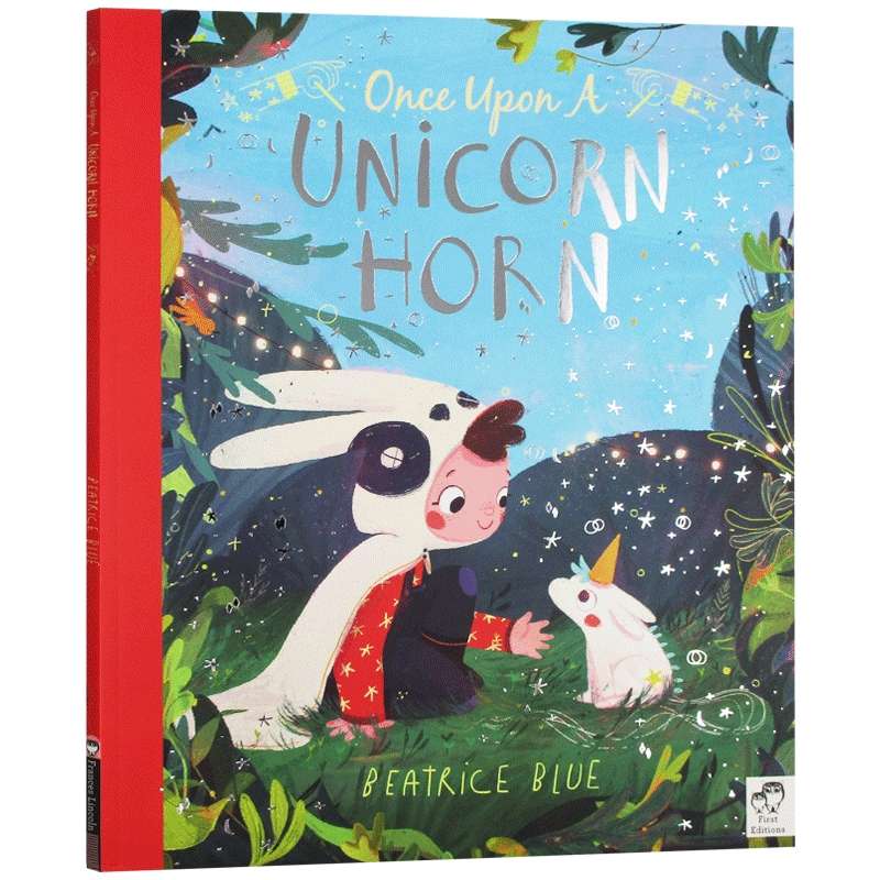 从前有只独角兽 英文原版绘本 Once Upon a Unicorn Horn 西班牙插画师 Beatrice Blue 英文版儿童英语故事书 进口原版书籍