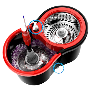 旋转拖把杆通用家用一拖净免手洗甩干自动脱水拖布桶拖地2025新款