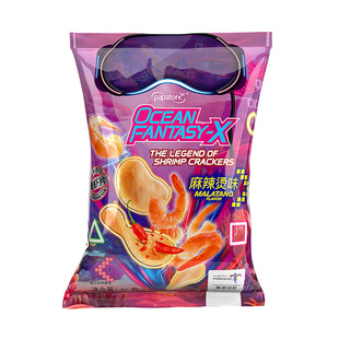 【自营】印尼进口啪啪通海虾片原味41g追剧零食办公室休闲薯片