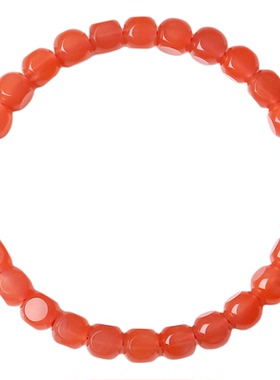 本命年马红手串女天然南红玛瑙