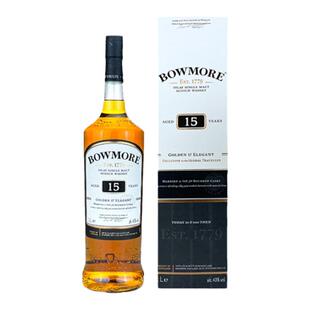 Bowmore/波摩15年1000ML苏格兰单一麦芽威士忌酒海外正品进口洋酒