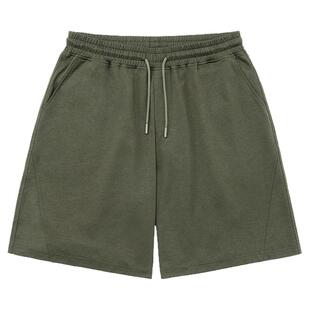 BD健美站夏季美式速干大码五分裤简约纯色健身运动短裤男宽松