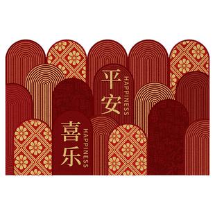 红色入户门皮革免洗pvc耐脏地垫门口可裁剪脚垫客厅玄关防滑地毯