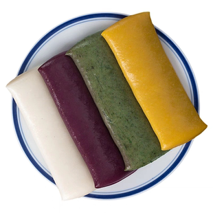 真空五彩水磨年糕桂花黑芝麻大米切糕手工麻糍浙江彩色果蔬年糕条