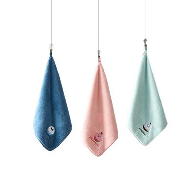 儿童小孩洗澡柔软纯棉方巾毛巾