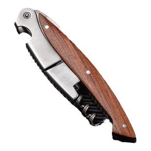 红酒葡萄酒木质不锈钢啤酒起子海马刀木塞开瓶器侍酒师起瓶器钻丝