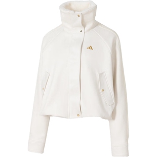 adidas阿迪达斯女子马思纯同款CNY新年款运动毛绒夹克外套KH2662
