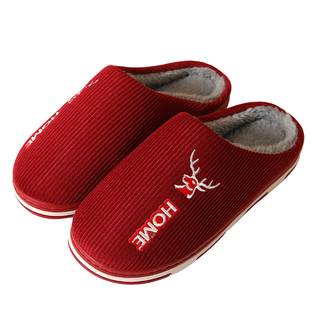 棉拖鞋女冬季加绒厚底居家用室内保暖拖鞋冬防滑男士大码毛毛拖鞋