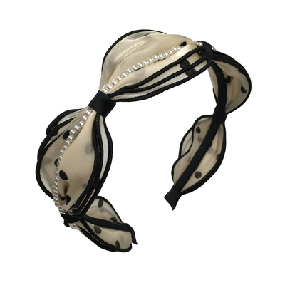 发箍波点网纱日韩优雅仙气发卡