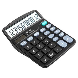 得力837计算器办公用会计用太阳能学生用带语音大学财务小号便携双电源商用计算机器文具办公用品大号专用