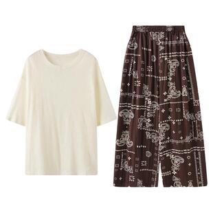 西町村屋松弛感上下套装女2025秋季新款复古百搭两件套XXAC10351