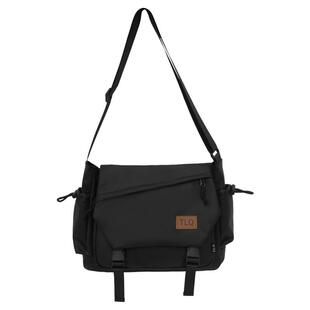 男士斜挎包潮牌2025新款大容量单肩包男轻便通勤邮差包休闲背包女