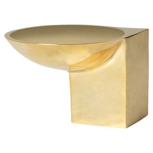 丹麦Ferm Living Santany黄铜收纳托盘钥匙玄关置物盘手饰盘