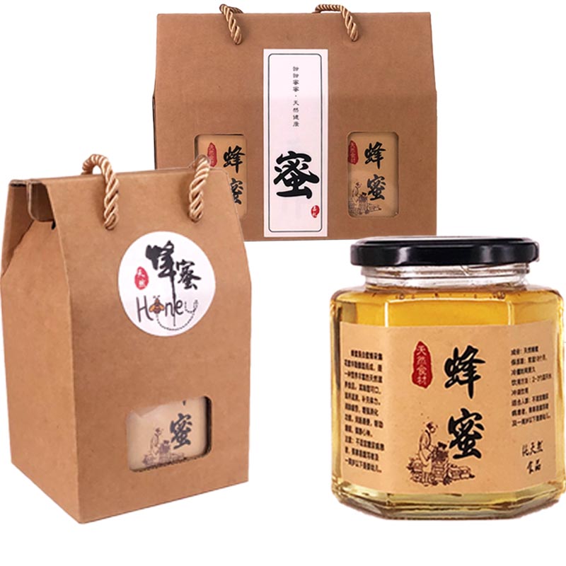 玻璃瓶礼盒套装手提袋