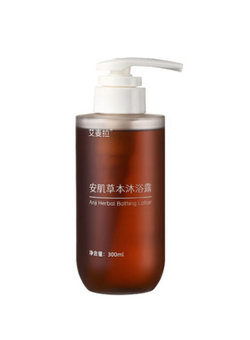 天然中药草本沐浴露艾草广藿熬制