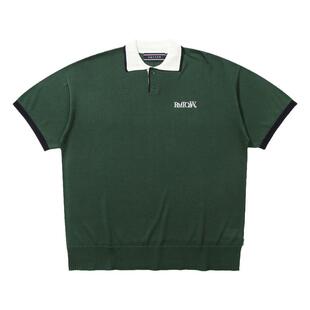 RomanticCrown韩版夏季新款简约百搭设计宽松短袖polo衫男女同款