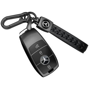 适用奔驰E300L钥匙套C260L车A200L壳GLC/GLE/GLA包c级s级C200L扣