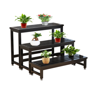 阳台花架2026新款铁艺多层阶梯式空调外机置物架户外庭院铁艺定制