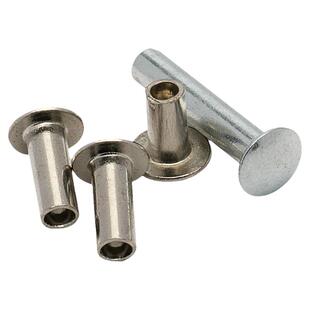 M2M4M5M8铁镀锌大扁头半空心铆钉敲击式碳钢扁圆头空心卯钉GB873