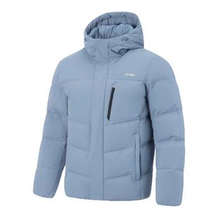 李宁男子羽绒服 2025冬季新品保暖防泼水时尚鸭绒短羽绒服AYMV153