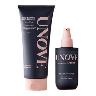 UNOVE柔诺伊护发组合装柔顺修护发膜320ml*1+丝柔护发精油70ml*1