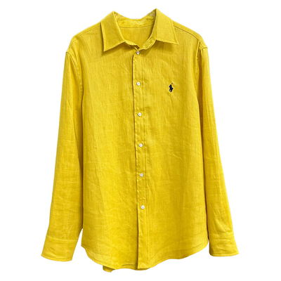 大N货！宽松亚麻长袖衬衫上衣