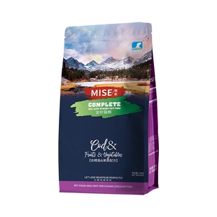 美斯全价鳕鱼果蔬猫粮10kg通用型美斯全价鸡肉果蔬狗粮10kg通用型