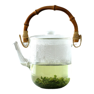 【1月限定优惠】耐热玻璃茶具套装 茶壶1个+可重叠马克杯2个