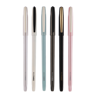 弹性中性笔女生款高颜值可换黑色墨水笔芯酷士奇Q17中小学生盖帽笔盒装考试用小手适用根号三官方旗舰店包邮