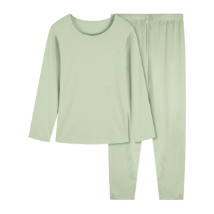 euv 儿童秋衣秋裤男童棉毛衫中大童小孩内衣套装女童春秋薄款睡衣