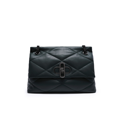 迪莱克丝羊皮菱格链条包