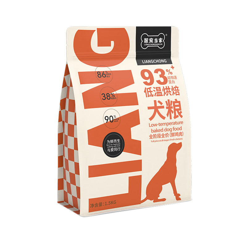 靓宠当家38粗蛋白烘焙狗粮金毛通用1.5kg中小型犬博美比熊犬粮