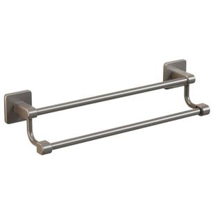 毛巾架子双杆卫生间免打孔太空铝置物架浴室单杆厕所收纳挂架厨房