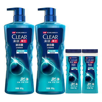 清扬沐浴露男士专用控油清爽沐浴乳古龙香氛沐浴液官方正品